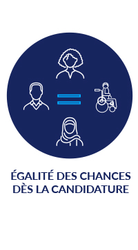 égalité des chances dès la candidature