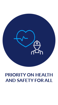 priority on health and safety for all