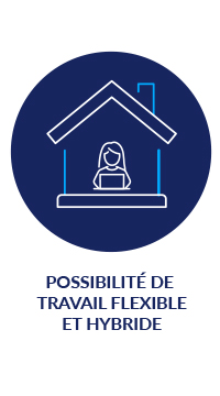 possibilité de travail flexible et hybride