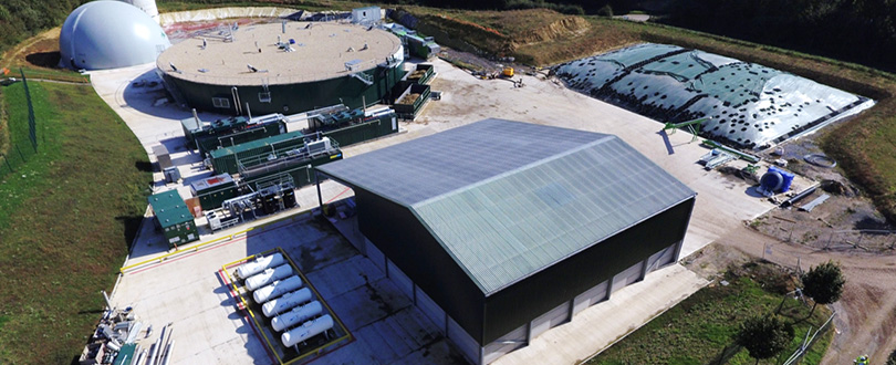 Biométhane - Site de Gorst, Royaume-Uni.