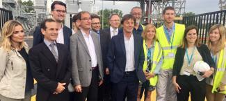 Nicolas Hulot visite la plate-forme GAYA de production de gaz vert à partir de biomasse sèche