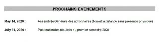 Informations financières ENGIE au 31 mars 2020