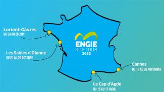 Carte ENGIE Kite Tour 2022